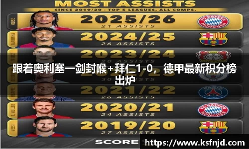 跟着奥利塞一剑封喉+拜仁1-0，德甲最新积分榜出炉